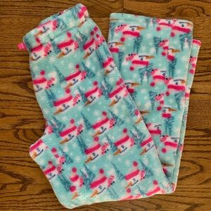 Vineyard Vines Xmas high pile pajama pants. Size Small 7-8